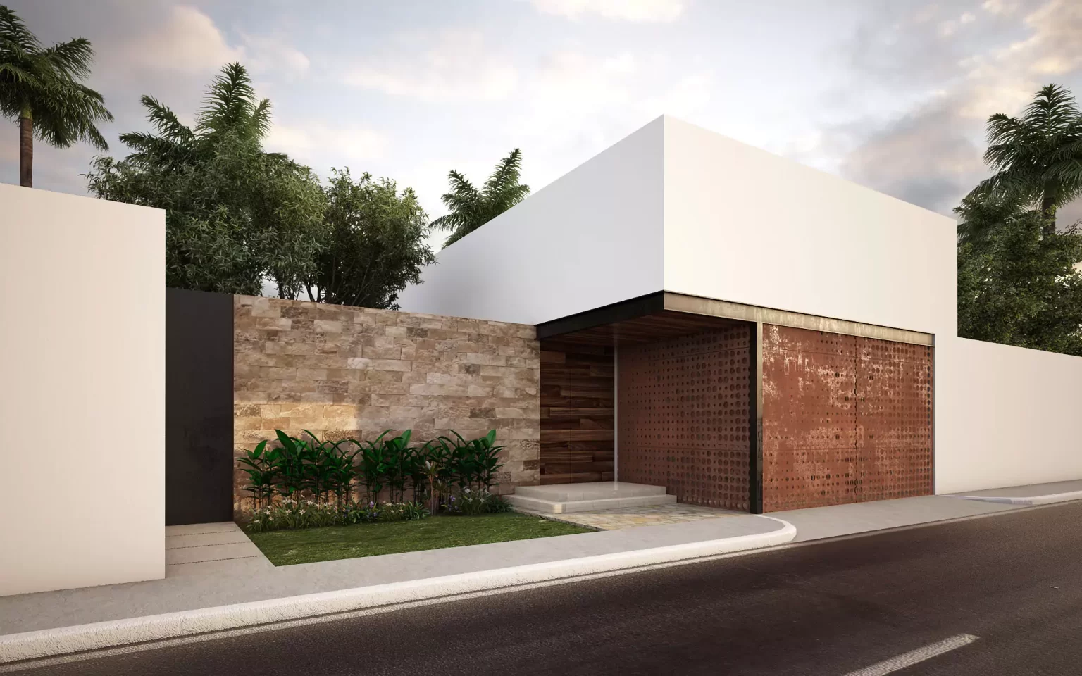 01-casa-xcanatun-fachada-lateral-65a0dda218f2c